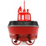 Радиоуправляемый буксир Tugboat черный 2.4G 1:72 (HL-3800-B)
