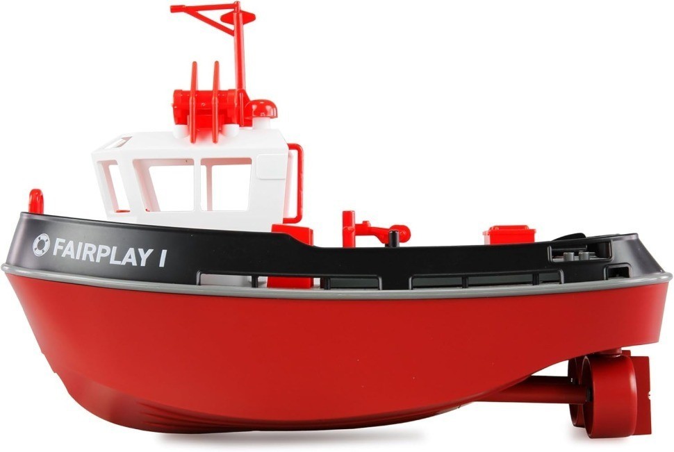 Радиоуправляемый буксир Tugboat черный 2.4G 1:72 (HL-3800-B)