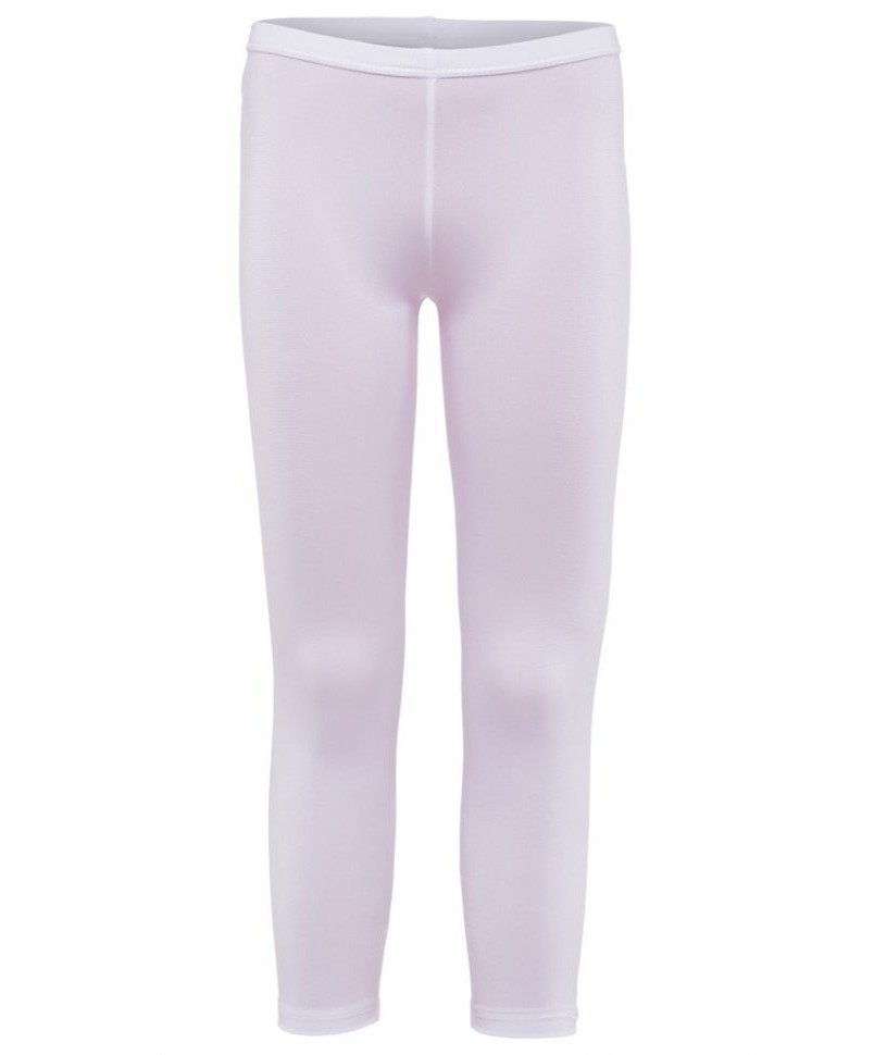 Лосины гимнастические, полиамид, белые, р.30-34 (11792)