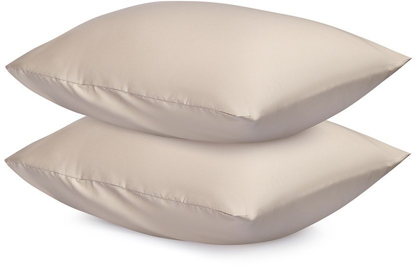 Набор наволочек из премиального сатина бежевого цвета из коллекции essential, 50х70 см (77135)