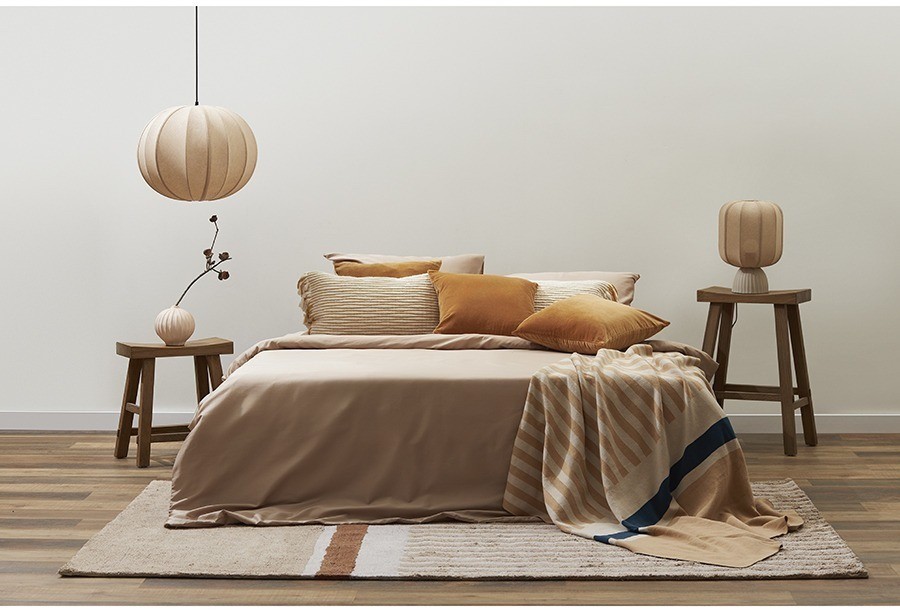 Набор наволочек из премиального сатина бежевого цвета из коллекции essential, 50х70 см (77135)