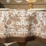 Скатерть овальная " royal garden" 140х180см ,белый ,100% хлопок ,твил с пропиткой Lefard (850-754-25)