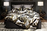 Пододеяльник Тропики принт 230*210 золото/серый (TT-00012124)