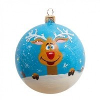 Новогодний шар В ожидании чудес с кристаллами Swarovski (4005)