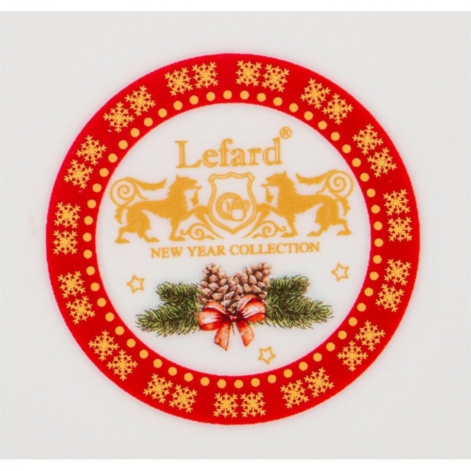 Блюдо lefard "дед мороз" фигурное 25х15х3,5см Lefard (85-1659)