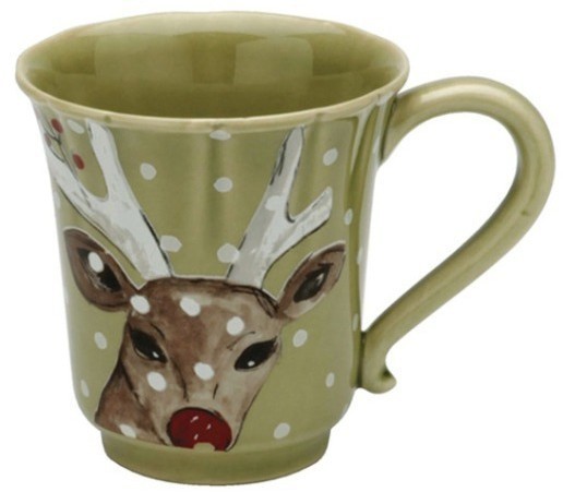 Кружка DF609-GRN(SC131-01214J), керамика, green, CASAFINA BY COSTA NOVA