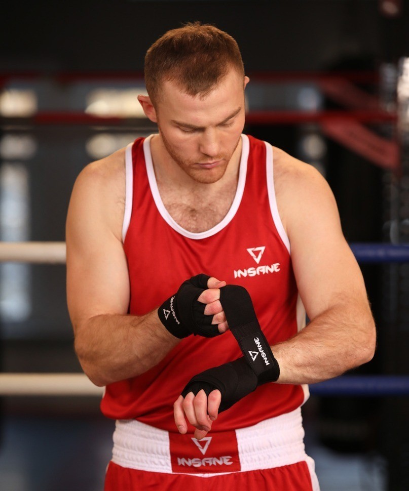 Бинт боксеркий INSANE CRUSHER, хлопок, черный, 3,5 м (2114223)