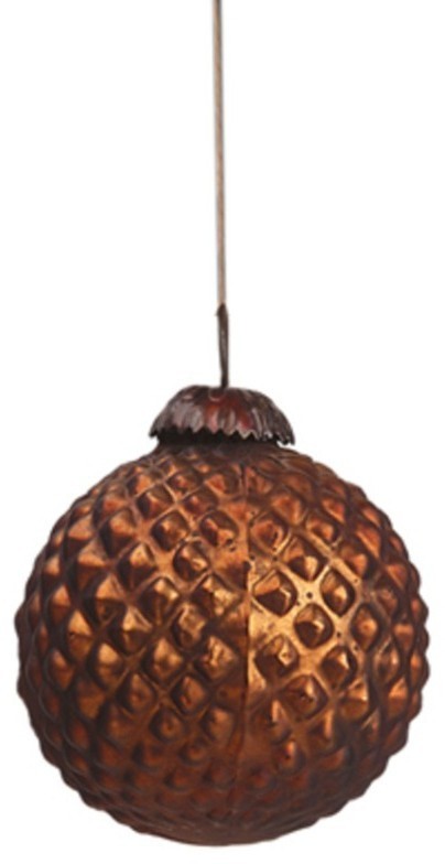 Новогодняя игрушка ATJ 422, стекло, Antique bronze, RESTORATION HARDWARE