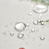 Скатерть круглая &quot;морозко.снегири&quot; 220см ,красный, 100% хлопок, твил, с пропиткой Lefard (850-745-24)