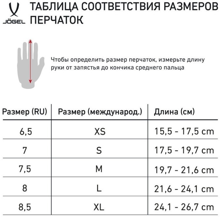 Перчатки JOGEL DIVISION Training Gloves, черный (2115841)