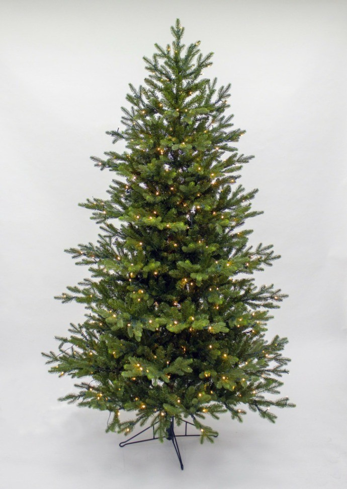 Ель ирландская 230 см 408 ламп зеленая (74399)