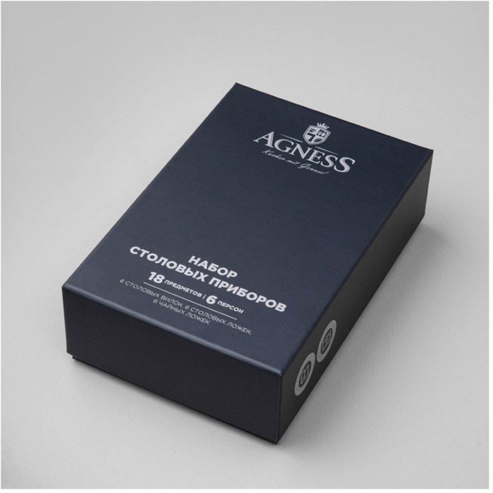Набор столовых приборов senso agness 18 пр., сталь 18/10 (1000-018)