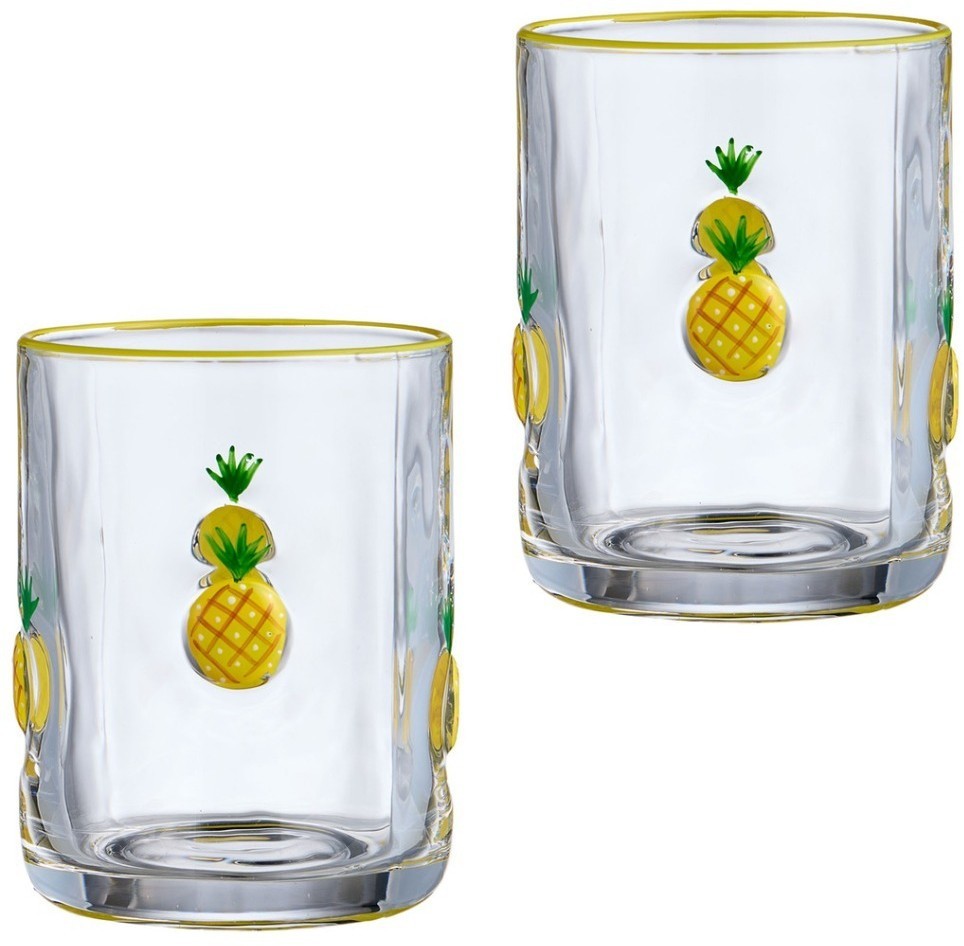 Набор стаканов "fruity pineapple" из 2 шт. 400 мл Lefard (685-133)