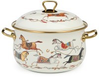 Кастрюля lefard эмалированная с крышкой, серия passage, 4,8л, диа.22см подходит для индук.плит (950-654)