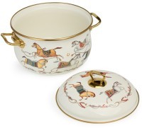 Кастрюля lefard эмалированная с крышкой, серия passage, 4,8л, диа.22см подходит для индук.плит (950-654)