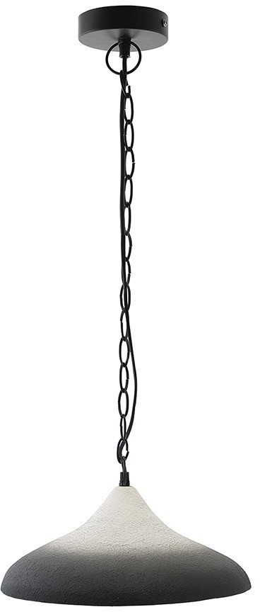 Светильник подвесной sustainable collection, D44х19 см, черный/белый (76554)