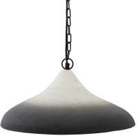 Светильник подвесной sustainable collection, D44х19 см, черный/белый (76554)