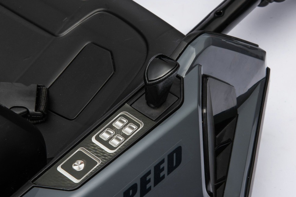 Детский электромобиль дрифт картинг (серый, 12 км/ч, 24V) (AHL007-GREY)