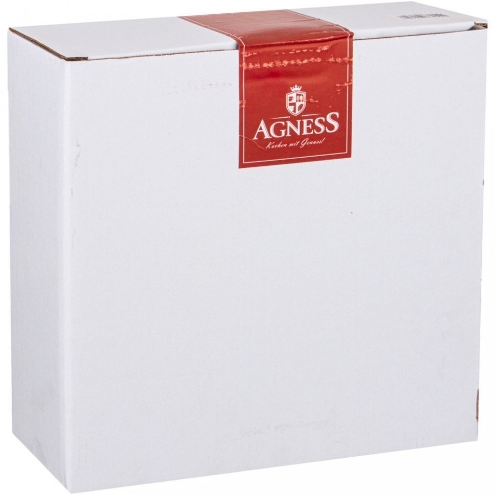 Блюдо для запекания и выпечки круглое 2700 мл 28*25,5*8,5 см красное Agness (777-056)