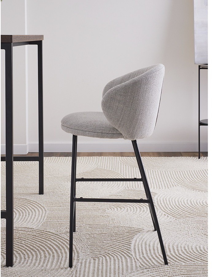 Стул полубарный comfy, рогожка, топленое молоко (77340)