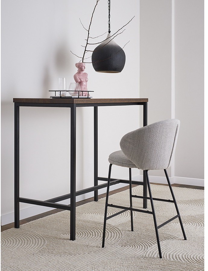 Стул полубарный comfy, рогожка, топленое молоко (77340)