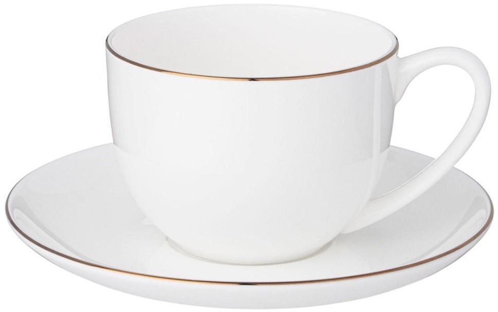 Чайная пара lefard "кристал'' голд 250 мл (414-056)