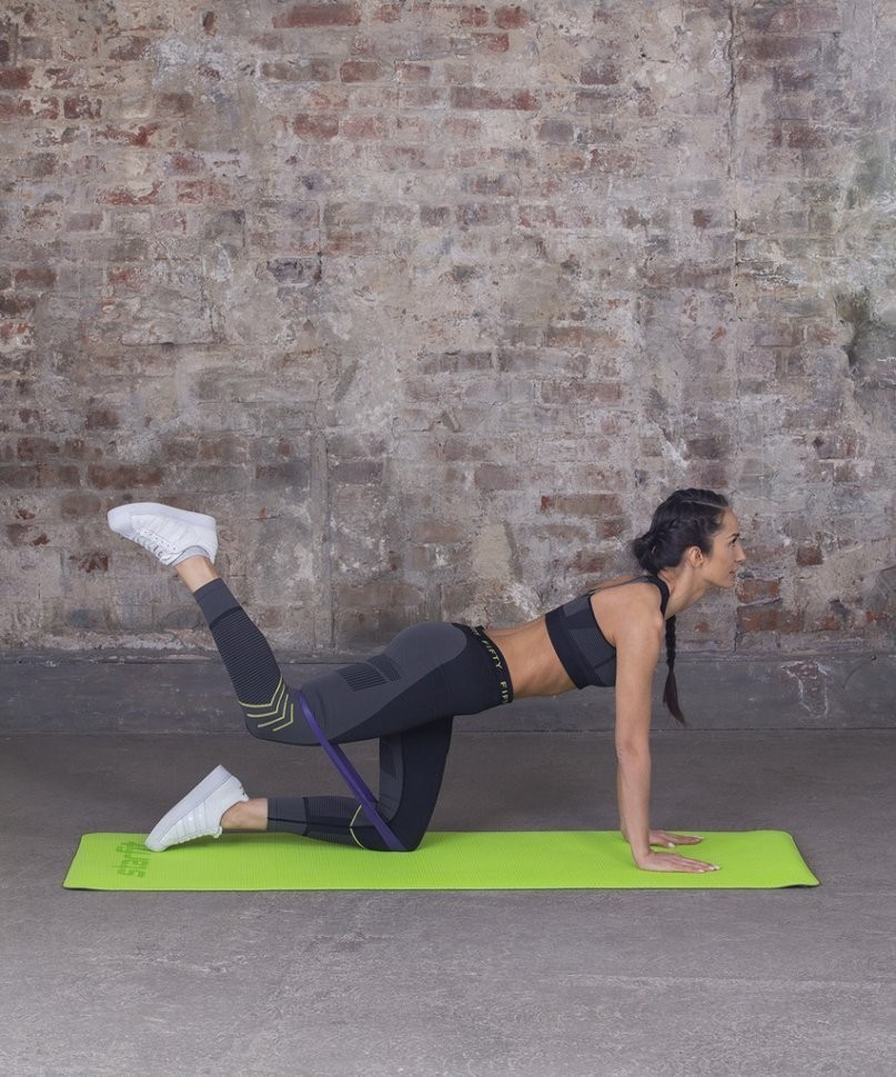 Фитнес-резинки ES-203 латекс, комплект неон, 4 шт, эспандеры (1007529)