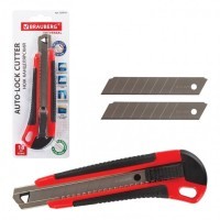 Нож канцелярский 18 мм Brauberg Universal 230919 (4) (76418)