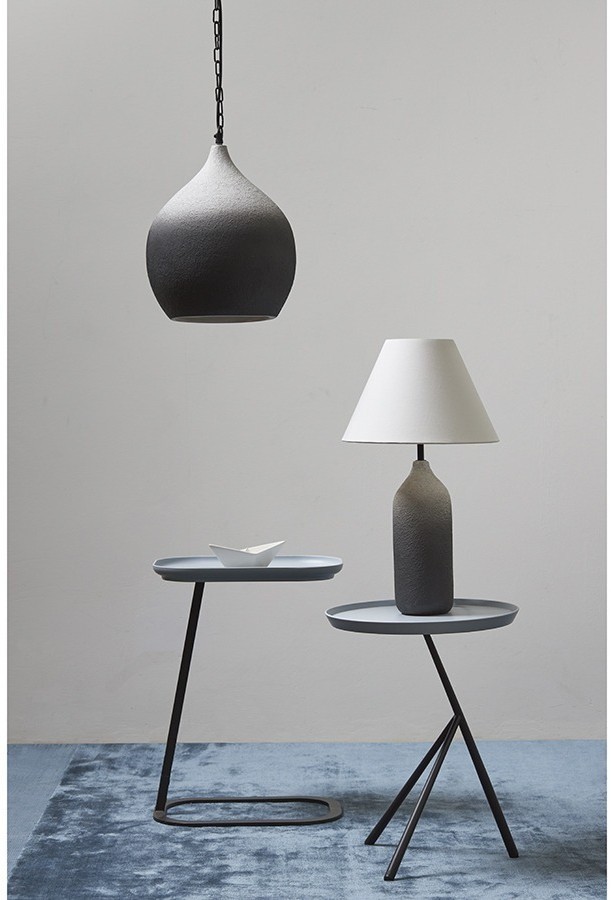 Столик приставной sustainable collection, 40,6х28 см, серый/черный (76074)