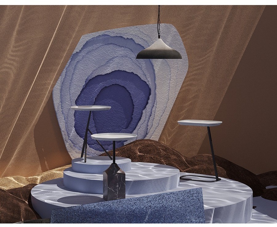 Столик приставной sustainable collection, 40,6х28 см, серый/черный (76074)