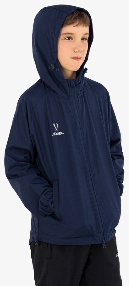 Куртка ветрозащитная JOGEL CAMP Rain Jacket, темно-синий, детский (2112623)