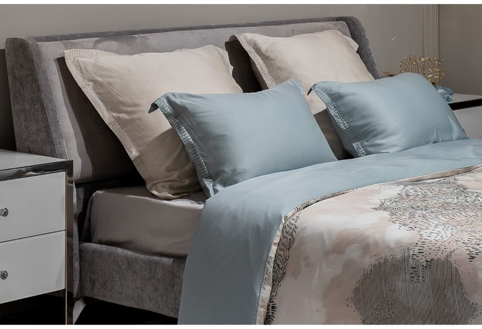 Пододеяльник Нувола принт тенсель бирюзовый 220*200 (TT-00011349)