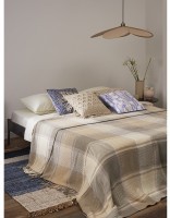 Покрывало из хлопка warm traditions бежево-серого цвета из коллекции essential, 230х250 см (76963)