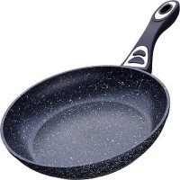 Сковорода 22см мрам/крошка с крышкой МВ (27681)