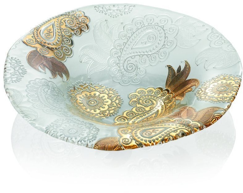 IVV Блюдо широкое глубокое Pashmina Gold 8135.2