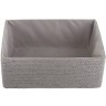 Корзина для хранения lian, 34х22х14 см, светло-серая (74858)