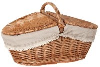 Корзина для пикника 50*31*16/20 см.с ручкой Lefard (119-236)