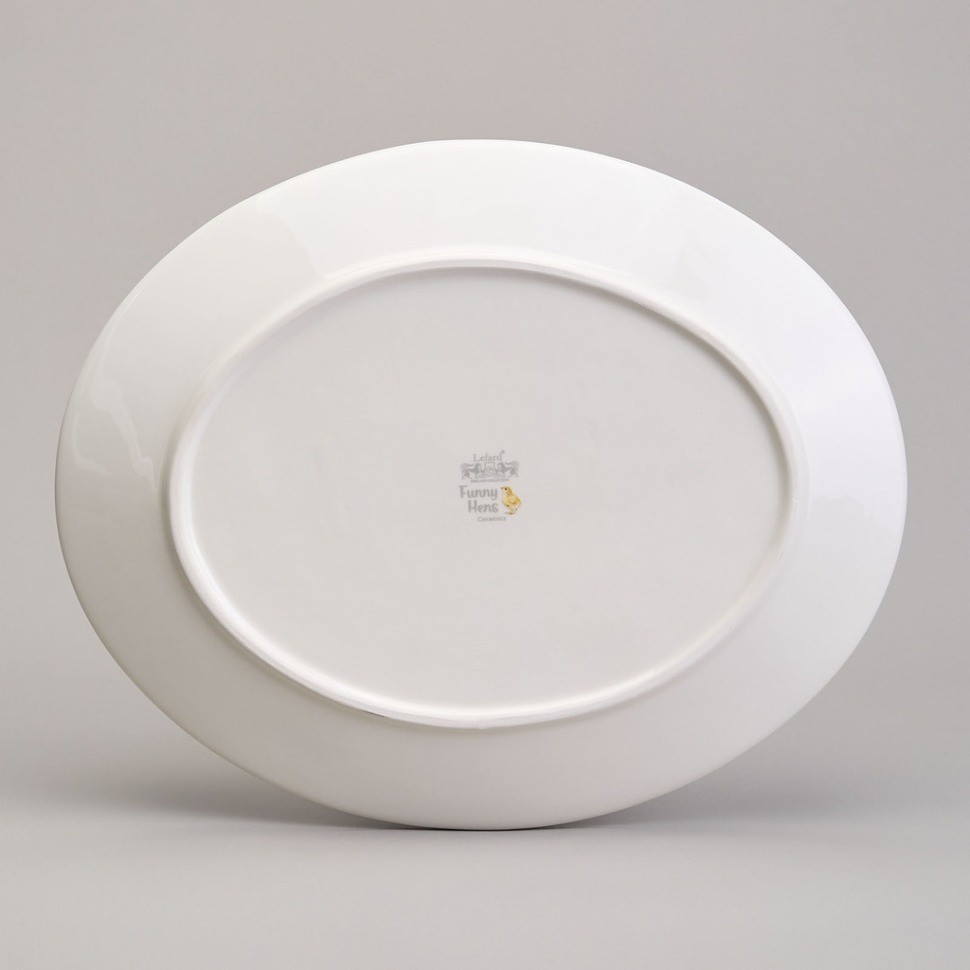 Блюдо овальное lefard "funny hens" 31,5*25,5*3 см (358-2296)