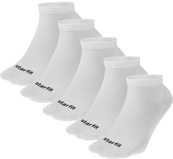 Носки спортивные Starfit Charge, белый, р. 39-42, 5 пар (2126327)