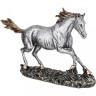 Фигурка декоративна "конь" 34*22 см цвет: черненое серебро ИП Шихмурадов (169-259)