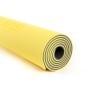 Коврик для йоги и фитнеса FM-201, TPE, 173x61x0,7 см, желтый/серый (1005332)