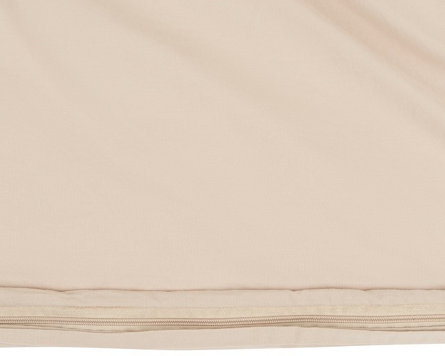 Комплект постельного белья полутораспальный бежевого цвета из органического стираного хлопка из коллекции essential (69366)