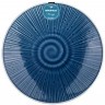 Тарелка закусочная bronco "mirage" 22 см синяя (410-126)