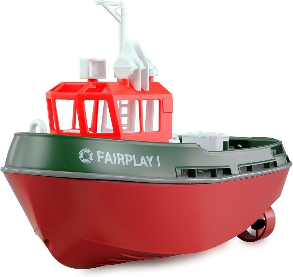 Радиоуправляемый буксир Tugboat зеленый 2.4G 1:72 (HL-3800-G)