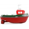 Радиоуправляемый буксир Tugboat зеленый 2.4G 1:72 (HL-3800-G)