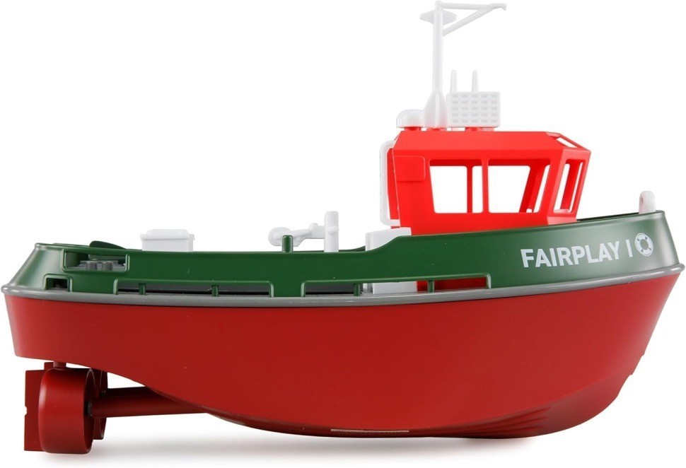 Радиоуправляемый буксир Tugboat зеленый 2.4G 1:72 (HL-3800-G)