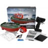 Радиоуправляемый буксир Tugboat зеленый 2.4G 1:72 (HL-3800-G)