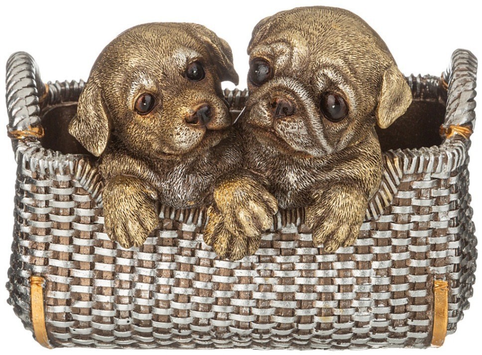 Подставка декоративная для мелочей "щенки" 22,9*18*16 см Lefard (146-1866)