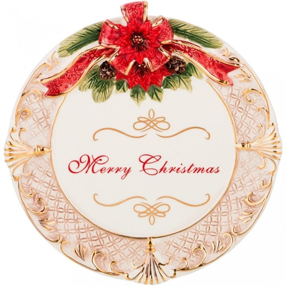 Блюдо круглое "christmas" 23*4,5 см Lefard (848-003)