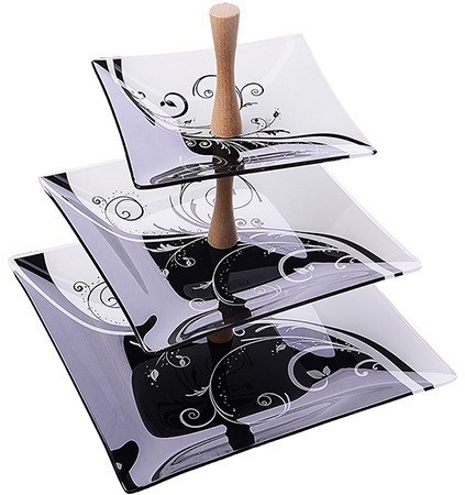 Ваза для фруктов 3-х ярусная Дуэт (161127)